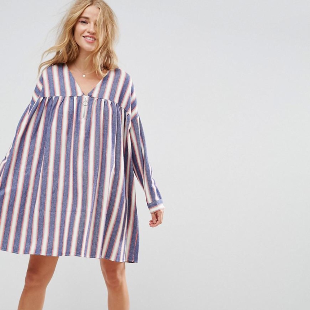 ASOS Smock Dress with Zip - Picture 3 of 3